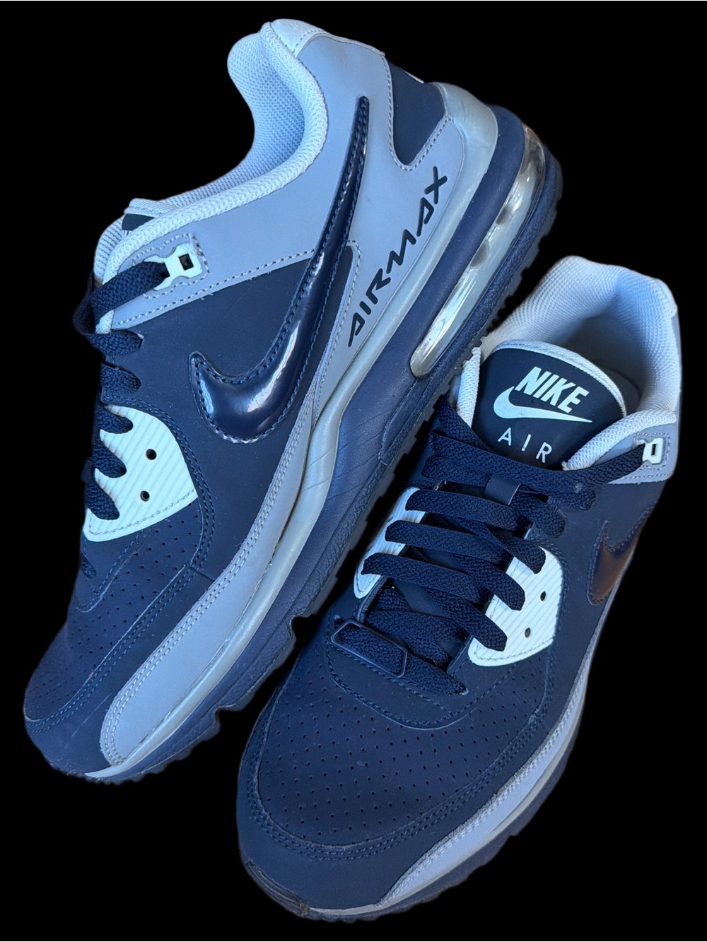 Nike Air Max LTD 3 Men's Navy and Grey Sneakers Men’s size 11 EUC
